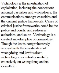 Week 1 Understanding Victimology